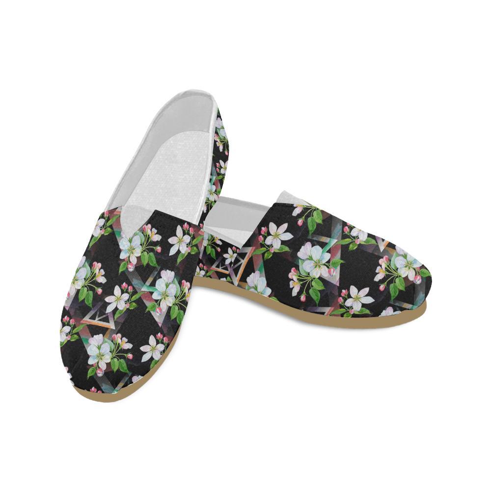 Apple blossom Pattern Print Design AB07 Women Casual Shoes-JorJune.com