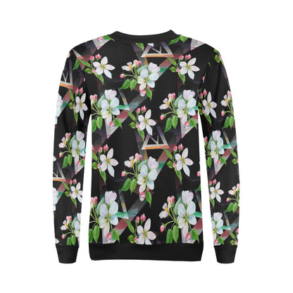 Apple blossom Pattern Print Design AB07 Women Long Sleeve Sweatshirt-JorJune