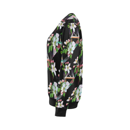 Apple blossom Pattern Print Design AB07 Women Long Sleeve Sweatshirt-JorJune