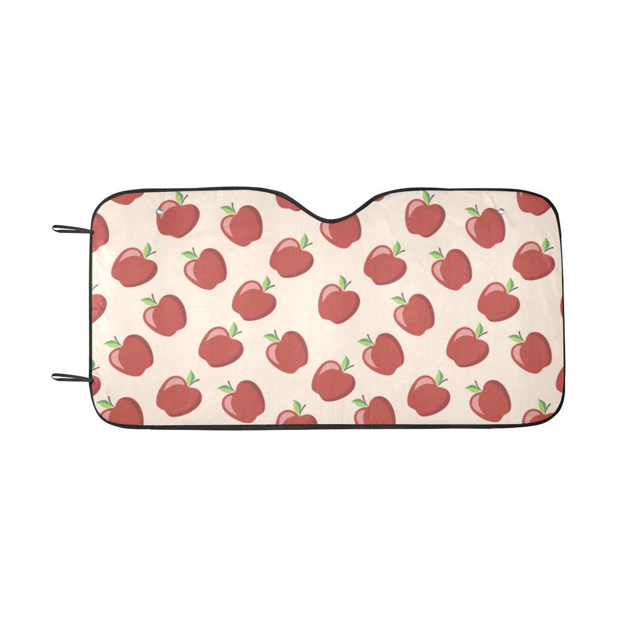 Apple Pattern Print Design AP01 Car Sun Shade-JorJune