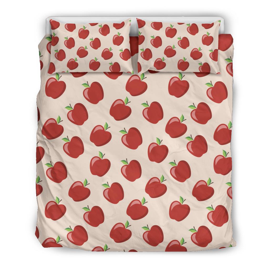 Apple Pattern Print Design AP01 Duvet Cover Bedding Set-JORJUNE.COM