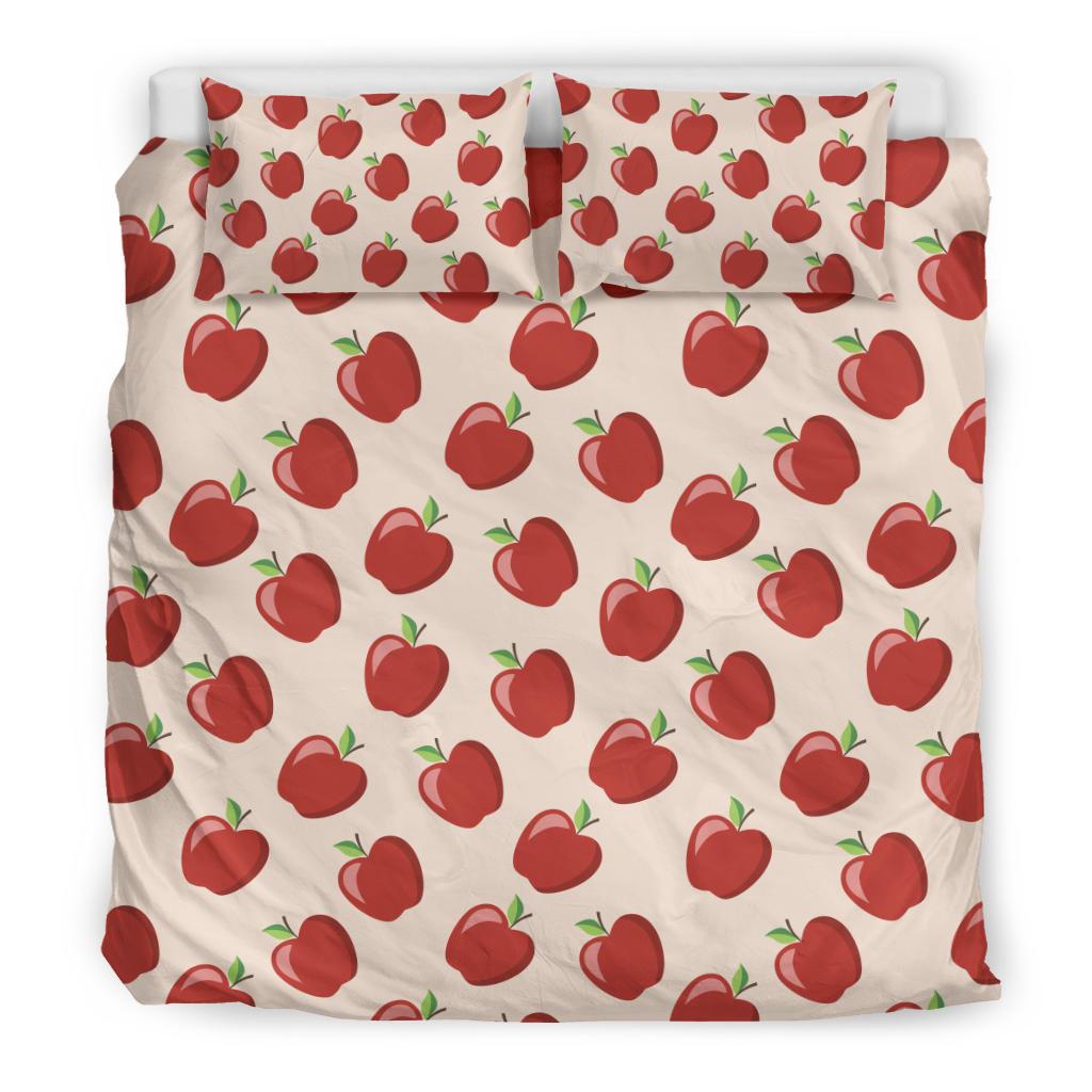 Apple Pattern Print Design AP01 Duvet Cover Bedding Set-JORJUNE.COM