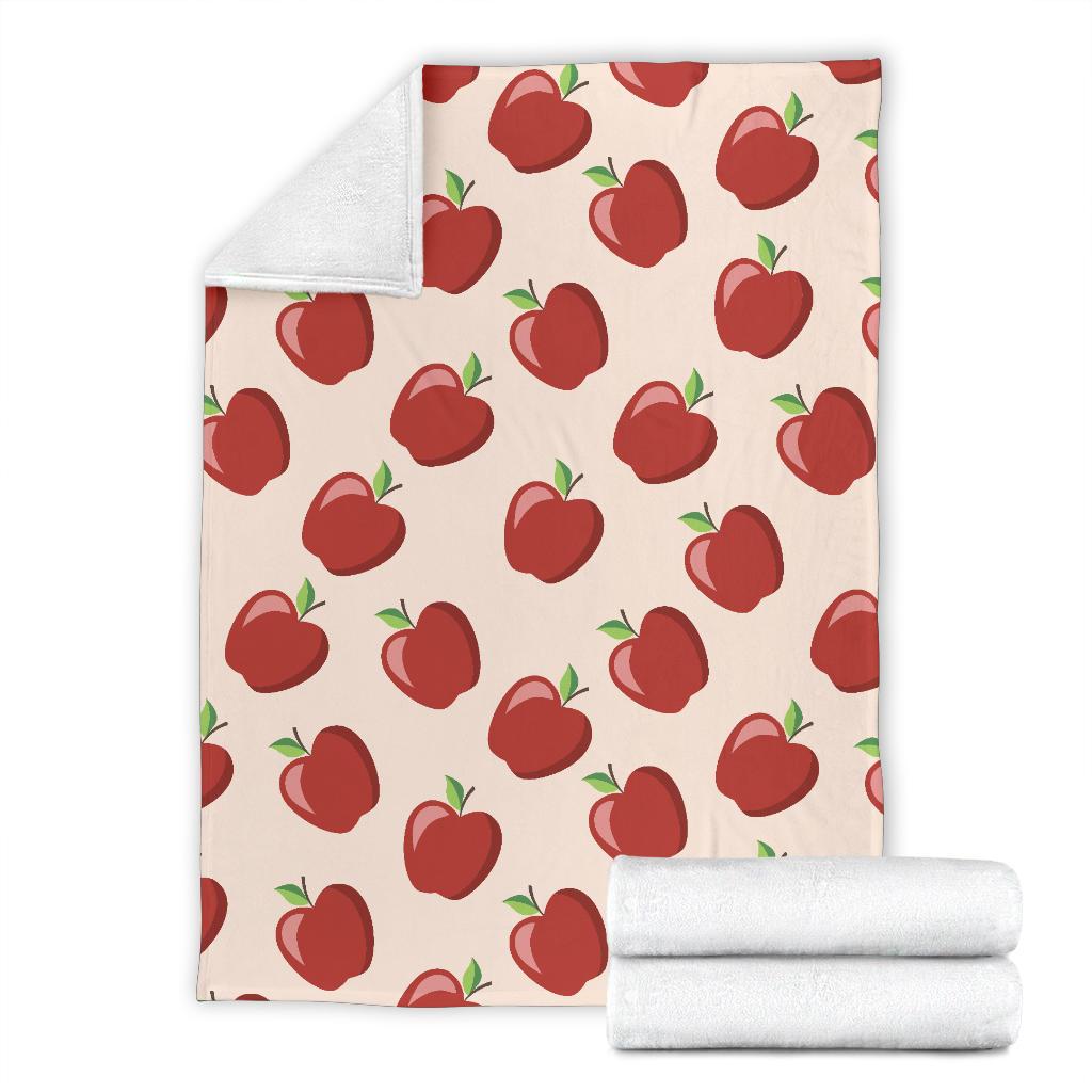 Apple Pattern Print Design AP01 Fleece Blankete