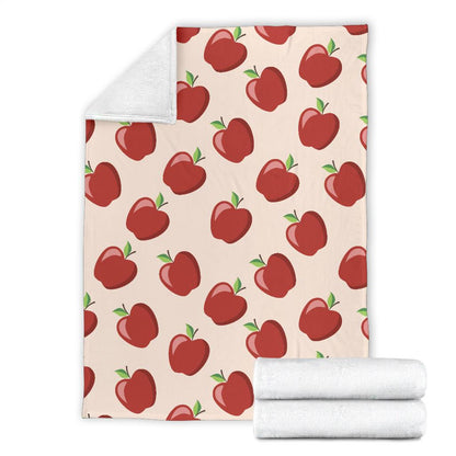 Apple Pattern Print Design AP01 Fleece Blankete