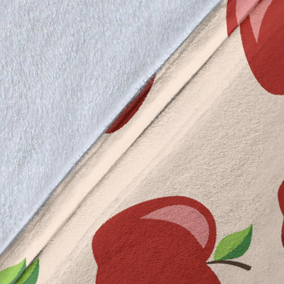 Apple Pattern Print Design AP01 Fleece Blankete
