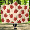 Apple Pattern Print Design AP01 Hooded Blanket-JORJUNE.COM