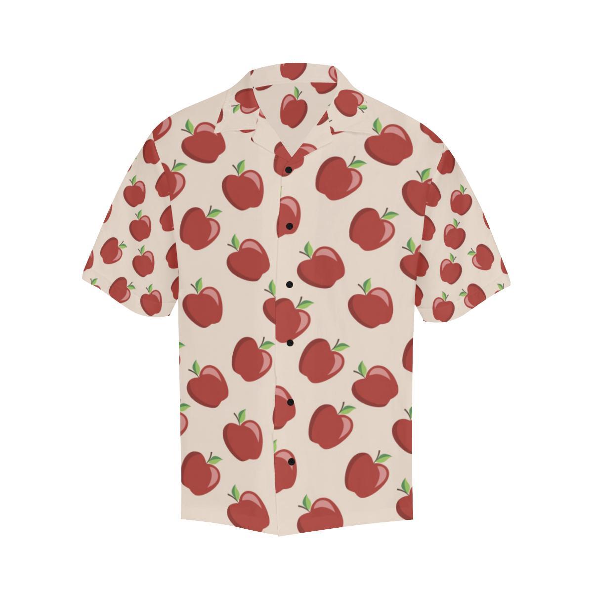 Apple Pattern Print Design AP01 Men Hawaiian Shirt-JorJune