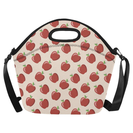 Apple Pattern Print Design AP01 Neoprene Lunch Bag-JorJune