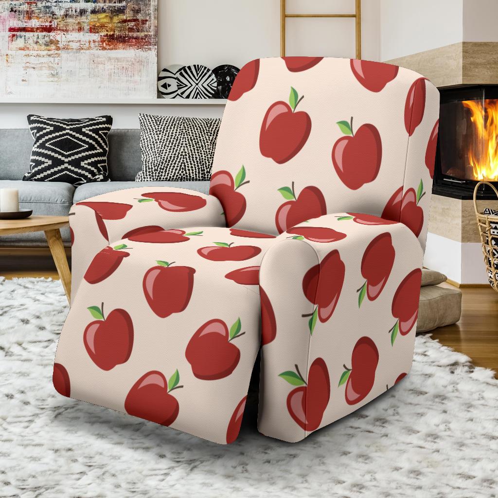Apple Pattern Print Design AP01 Recliner Slipcover-JORJUNE.COM