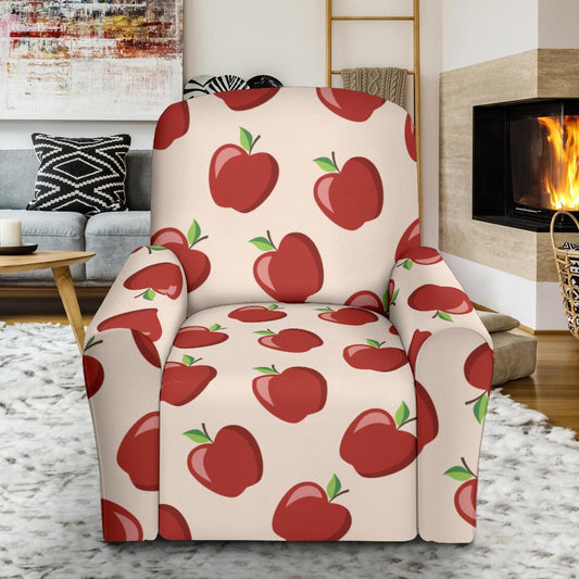 Apple Pattern Print Design AP01 Recliner Slipcover-JORJUNE.COM