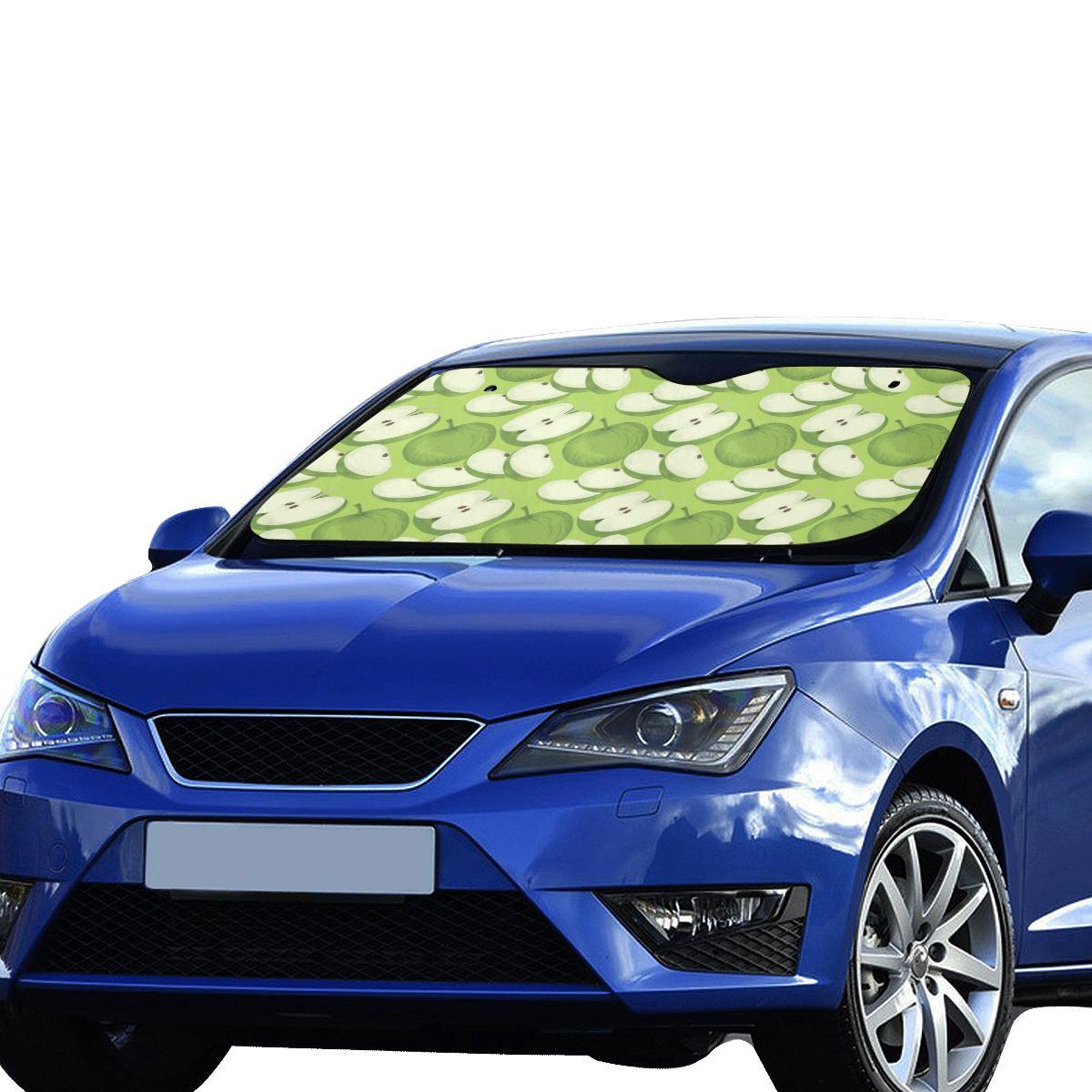 Apple Pattern Print Design AP010 Car Sun Shade-JorJune