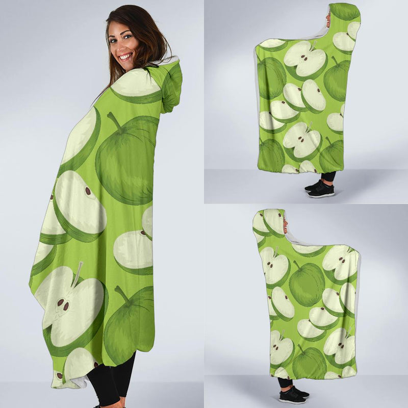 Apple Pattern Print Design AP010 Hooded Blanket-JORJUNE.COM