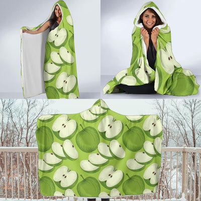 Apple Pattern Print Design AP010 Hooded Blanket-JORJUNE.COM