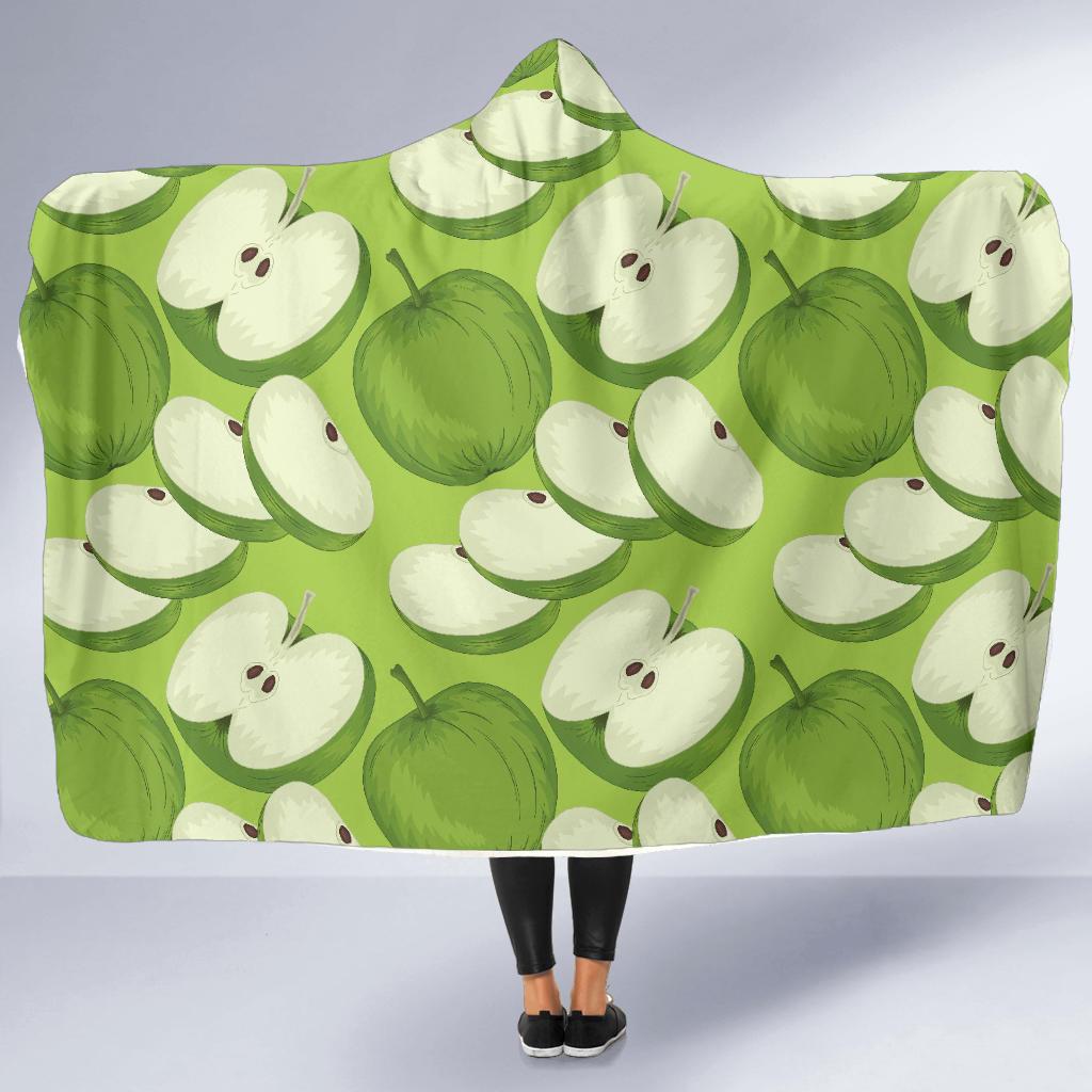 Apple Pattern Print Design AP010 Hooded Blanket-JORJUNE.COM