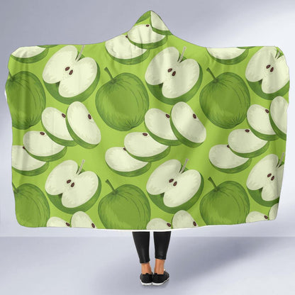 Apple Pattern Print Design AP010 Hooded Blanket-JORJUNE.COM