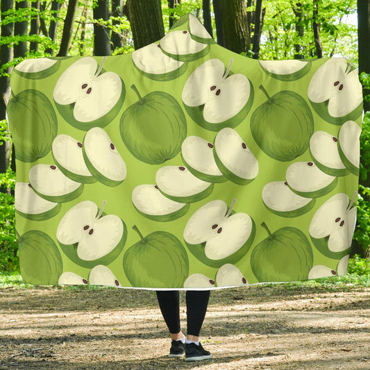 Apple Pattern Print Design AP010 Hooded Blanket-JORJUNE.COM