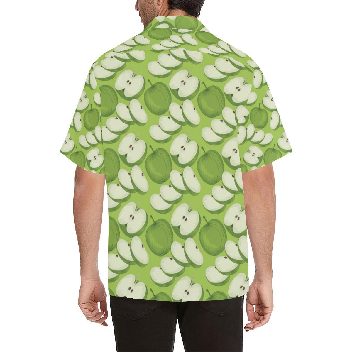 Apple Pattern Print Design AP010 Men Hawaiian Shirt-JorJune