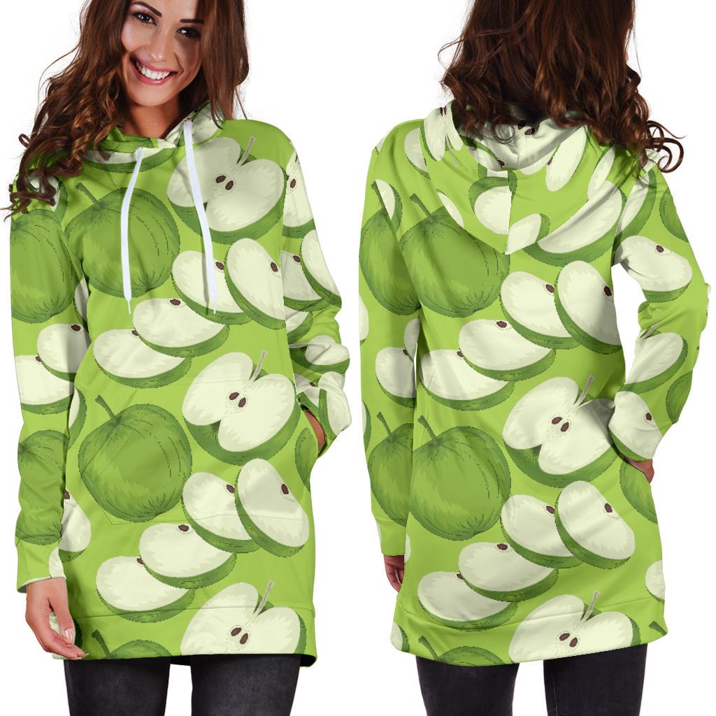 Apple Pattern Print Design AP010 Women Hoodie Dress