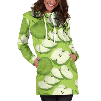 Apple Pattern Print Design AP010 Women Hoodie Dress