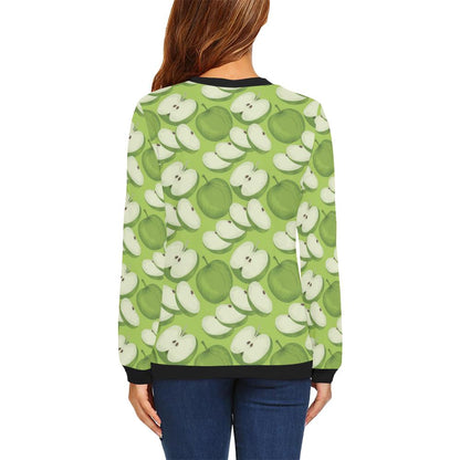 Apple Pattern Print Design AP010 Women Long Sleeve Sweatshirt-JorJune