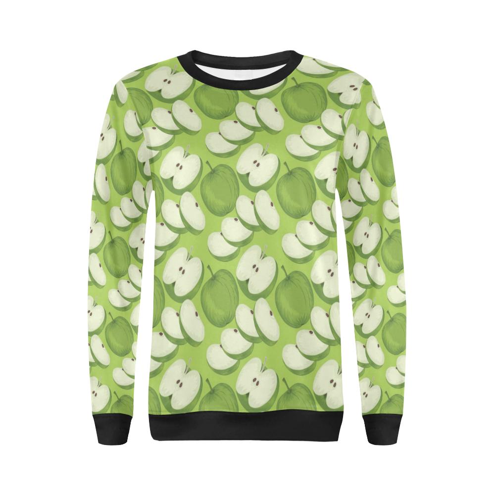 Apple Pattern Print Design AP010 Women Long Sleeve Sweatshirt-JorJune