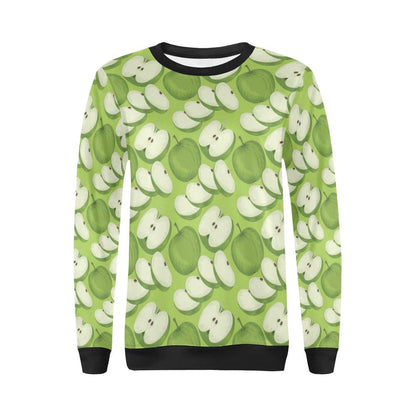 Apple Pattern Print Design AP010 Women Long Sleeve Sweatshirt-JorJune