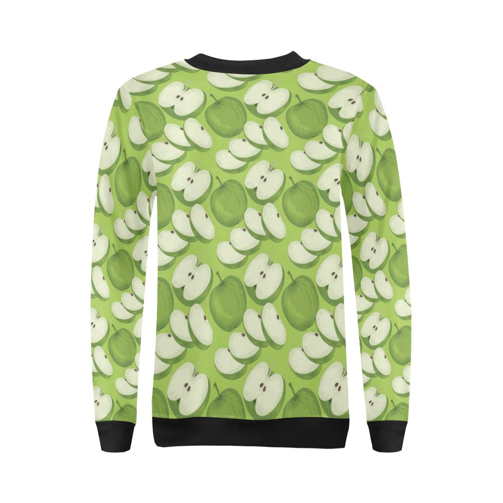 Apple Pattern Print Design AP010 Women Long Sleeve Sweatshirt-JorJune