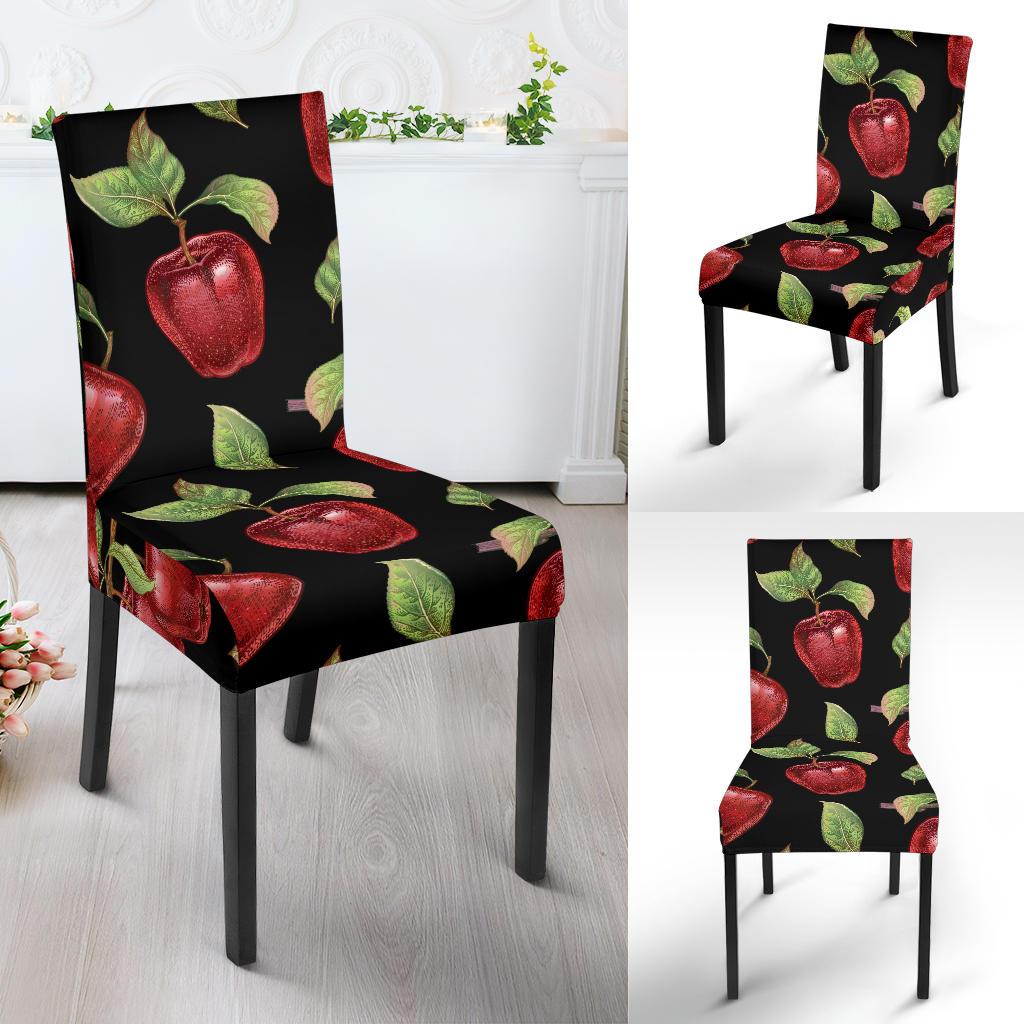 Apple Pattern Print Design AP011 Dining Chair Slipcover-JORJUNE.COM