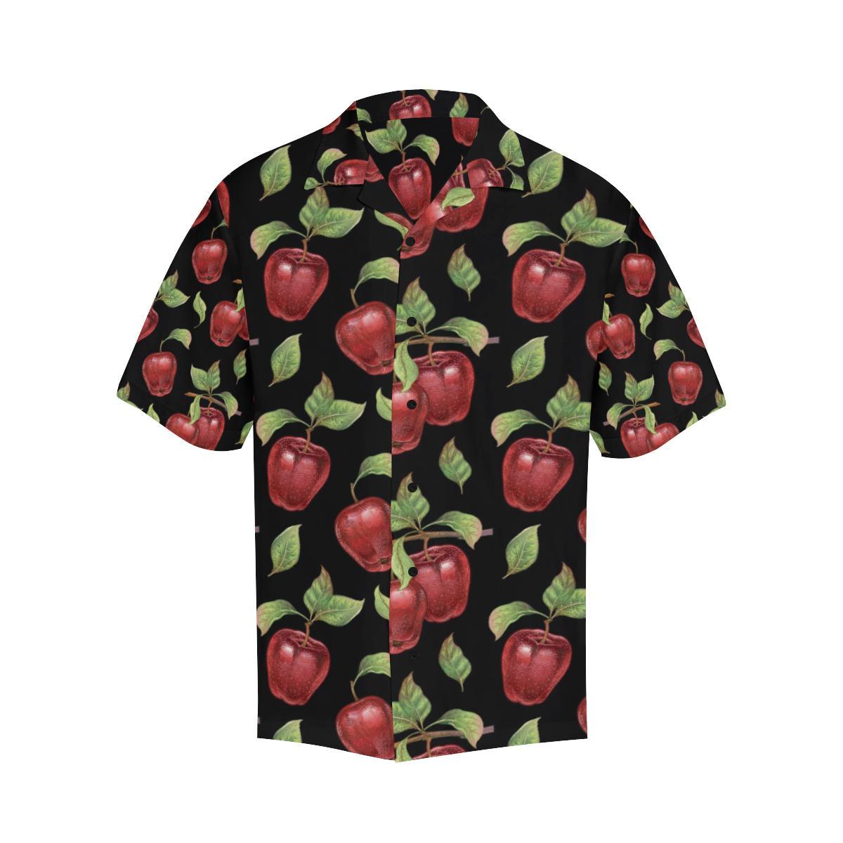 Apple Pattern Print Design AP011 Men Hawaiian Shirt-JorJune