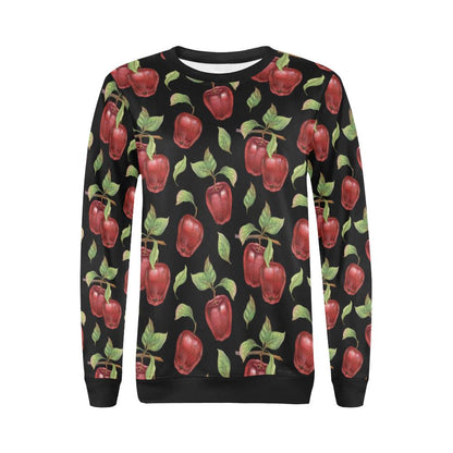 Apple Pattern Print Design AP011 Women Long Sleeve Sweatshirt-JorJune