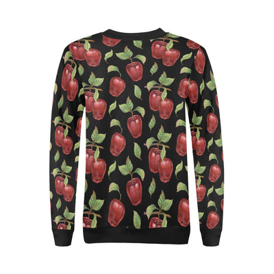 Apple Pattern Print Design AP011 Women Long Sleeve Sweatshirt-JorJune