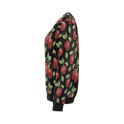 Apple Pattern Print Design AP011 Women Long Sleeve Sweatshirt-JorJune