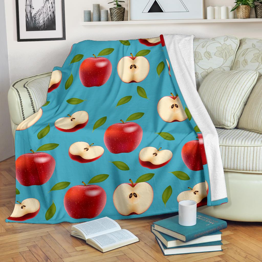 Apple Pattern Print Design AP012 Fleece Blankete