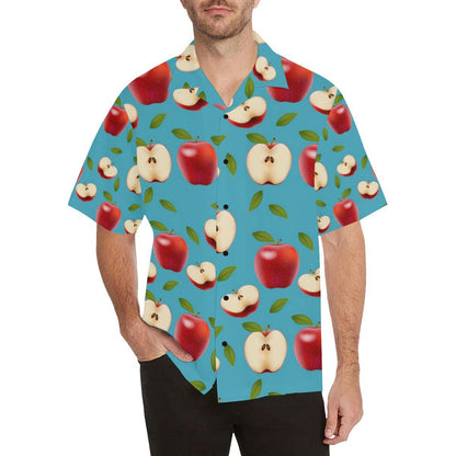Apple Pattern Print Design AP012 Men Hawaiian Shirt-JorJune
