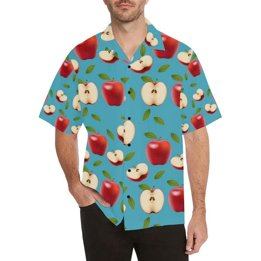 Apple Pattern Print Design AP012 Men Hawaiian Shirt-JorJune