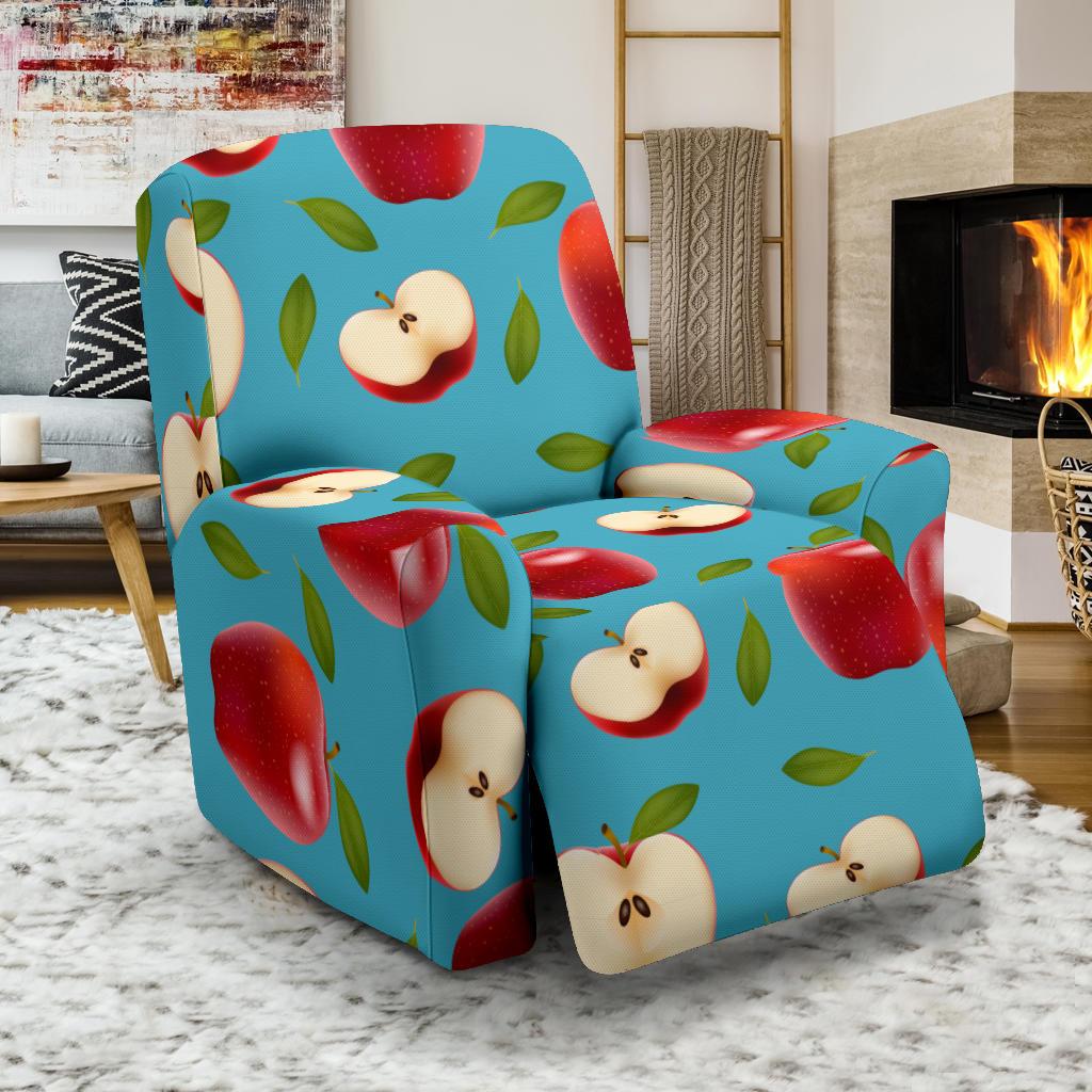 Apple Pattern Print Design AP012 Recliner Slipcover-JORJUNE.COM