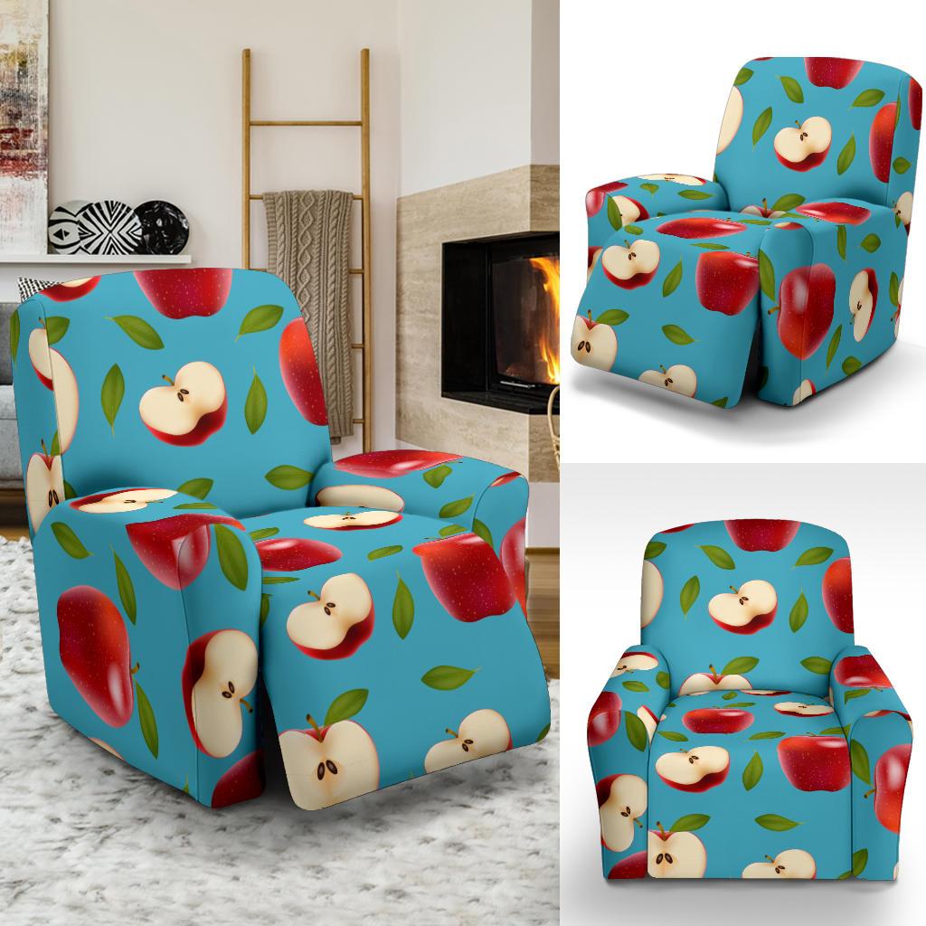 Apple Pattern Print Design AP012 Recliner Slipcover-JORJUNE.COM