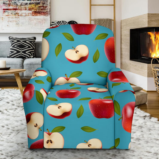 Apple Pattern Print Design AP012 Recliner Slipcover-JORJUNE.COM