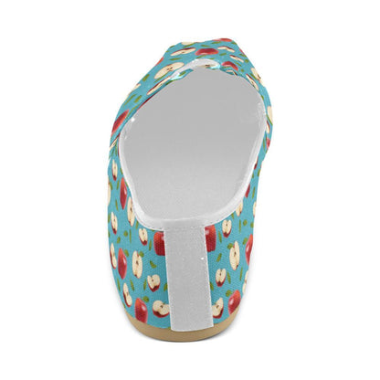 Apple Pattern Print Design AP012 Women Casual Shoes-JorJune.com