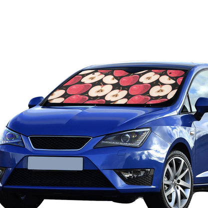 Apple Pattern Print Design AP02 Car Sun Shade-JorJune