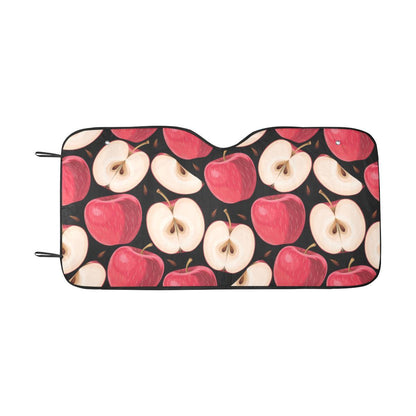 Apple Pattern Print Design AP02 Car Sun Shade-JorJune