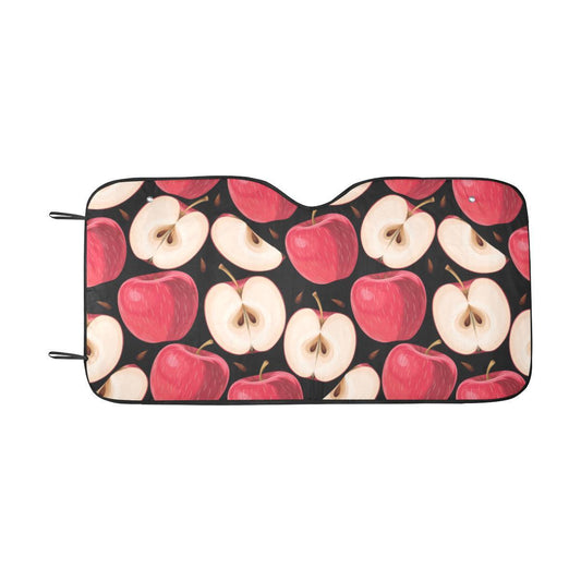 Apple Pattern Print Design AP02 Car Sun Shade-JorJune