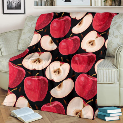 Apple Pattern Print Design AP02 Fleece Blankete