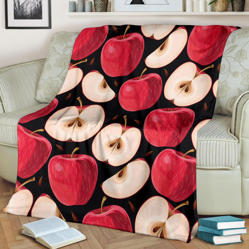 Apple Pattern Print Design AP02 Fleece Blankete