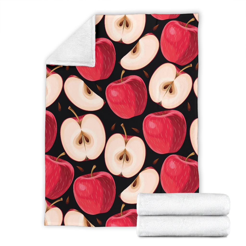 Apple Pattern Print Design AP02 Fleece Blankete