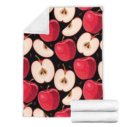Apple Pattern Print Design AP02 Fleece Blankete