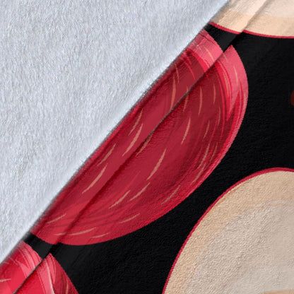 Apple Pattern Print Design AP02 Fleece Blankete