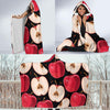 Apple Pattern Print Design AP02 Hooded Blanket-JORJUNE.COM