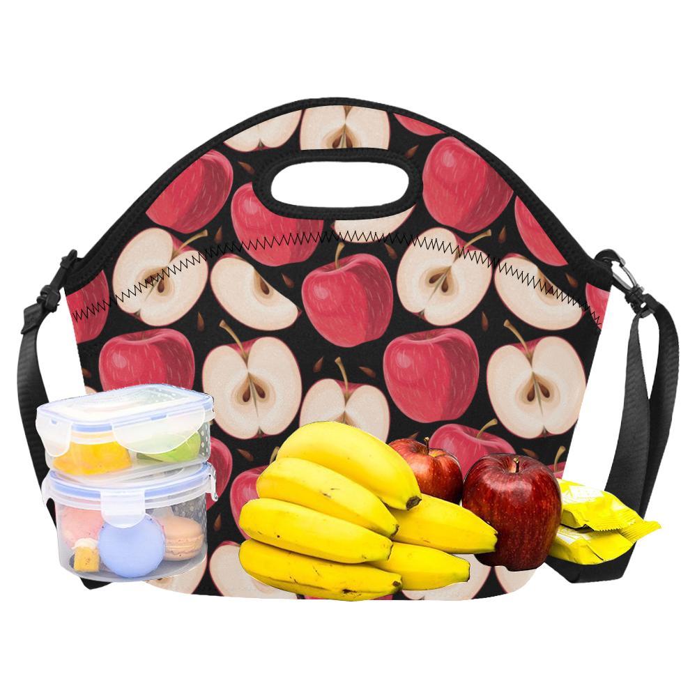 Apple Pattern Print Design AP02 Neoprene Lunch Bag-JorJune