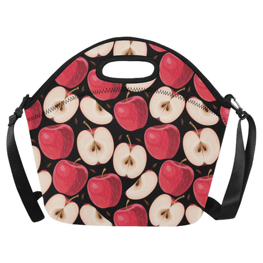 Apple Pattern Print Design AP02 Neoprene Lunch Bag-JorJune